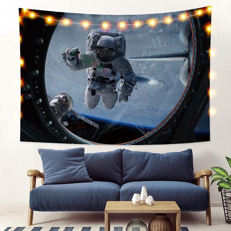Lofaris Astronaut Galaxy Novelty Funny Family Wall Tapestry
