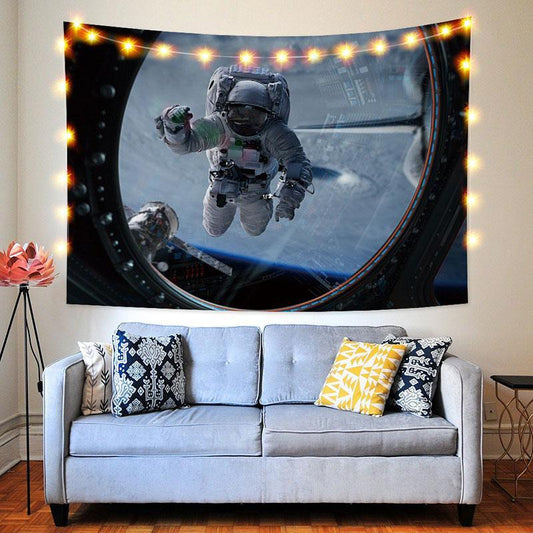 Lofaris Astronaut Galaxy Novelty Funny Family Wall Tapestry