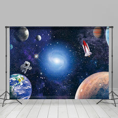 Lofaris Astronaut Themed Outer Space Birthday Party Backdrop
