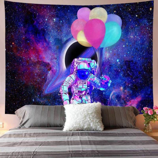 Lofaris Astronauts And Ballons Novelty Trippy Wall Tapestry