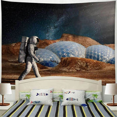 Lofaris Astronauts And Beautiful Star Galaxy Novelty Wall Tapestry