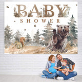 Load image into Gallery viewer, Lofaris Autumn forests and Meadows Animals Baby Shower Backdrop