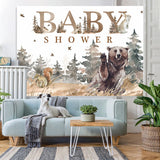 Load image into Gallery viewer, Lofaris Autumn forests and Meadows Animals Baby Shower Backdrop