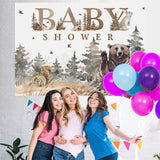 Load image into Gallery viewer, Lofaris Autumn forests and Meadows Animals Baby Shower Backdrop