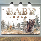 Load image into Gallery viewer, Lofaris Autumn forests and Meadows Animals Baby Shower Backdrop
