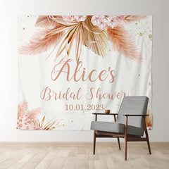 Lofaris Autumn Leaves With Flower Bride To Be Wedding Backdrop