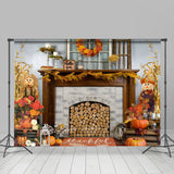 Load image into Gallery viewer, Lofaris Autumn Pumpkin With Flowers Happy Holiday Backdrop