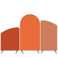 Lofaris Autumn Theme Orange Solid Color Arch Backdrop Kit