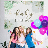 Load image into Gallery viewer, Lofaris Baby In Bloom Flower Green Photo Backdrop for Shower