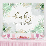 Load image into Gallery viewer, Lofaris Baby In Bloom Flower Green Photo Backdrop for Shower