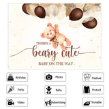 Load image into Gallery viewer, Lofaris Baby On The Way Bear Balloon Backdrop for Shower