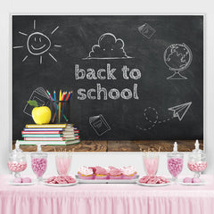 Lofaris Back to School Chalkboard Books Photoshoot Backdrops