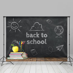 Lofaris Back to School Chalkboard Books Photoshoot Backdrops
