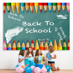 Lofaris Back to School Chalkboard Pencils Photoshoot Backdrop
