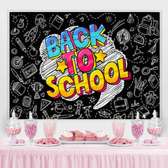 Lofaris Back to School Education Chalkboard Backdrop for Photo