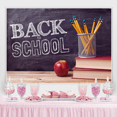 Lofaris Back to School Room Chalkboard Pencils Backdrops