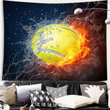 Load image into Gallery viewer, Lofaris Ball Of Fire And Water Novelty 3D Printed Wall Tapestry