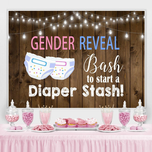 Lofaris Bash To Start A Diaper Stash Theme Baby Shower Backdrop