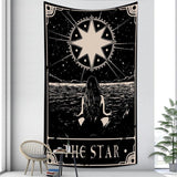 Load image into Gallery viewer, Lofaris Beach Black And White Divination Bohemian Wall Tapestry