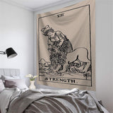 Load image into Gallery viewer, Lofaris Beige And Black Animal Bohemian Family Wall Tapestry