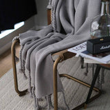 Load image into Gallery viewer, Lofaris Beige Soft Bed Throw Blanket Sofa Versatile