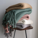 Load image into Gallery viewer, Lofaris Beige Soft Bed Throw Blanket Sofa Versatile
