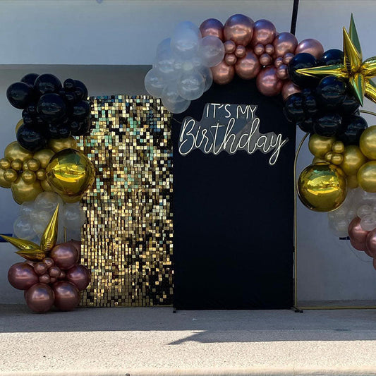 Lofaris Shimmer Mirror Sequin Tile Panel For Bridal Shower Birthday