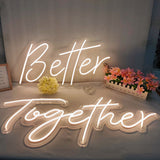 Load image into Gallery viewer, Lofaris Better Together LED Neon Sign Board For Wedding Valentine Party