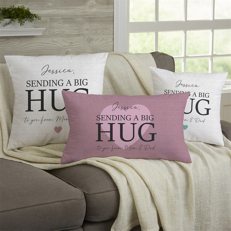 Lofaris Big Hug For Custom Throw Pillow Perfect Parents