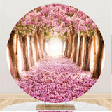 Load image into Gallery viewer, Lofaris Big Trees Circle Happy Birthday Backdrop For Party