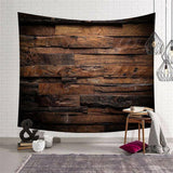 Load image into Gallery viewer, Lofaris Black And Brown Wood Family Architecture Wall Tapestry