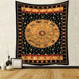 Load image into Gallery viewer, Lofaris Black And Orange Mysterious pattern Divination Wall Tapestry