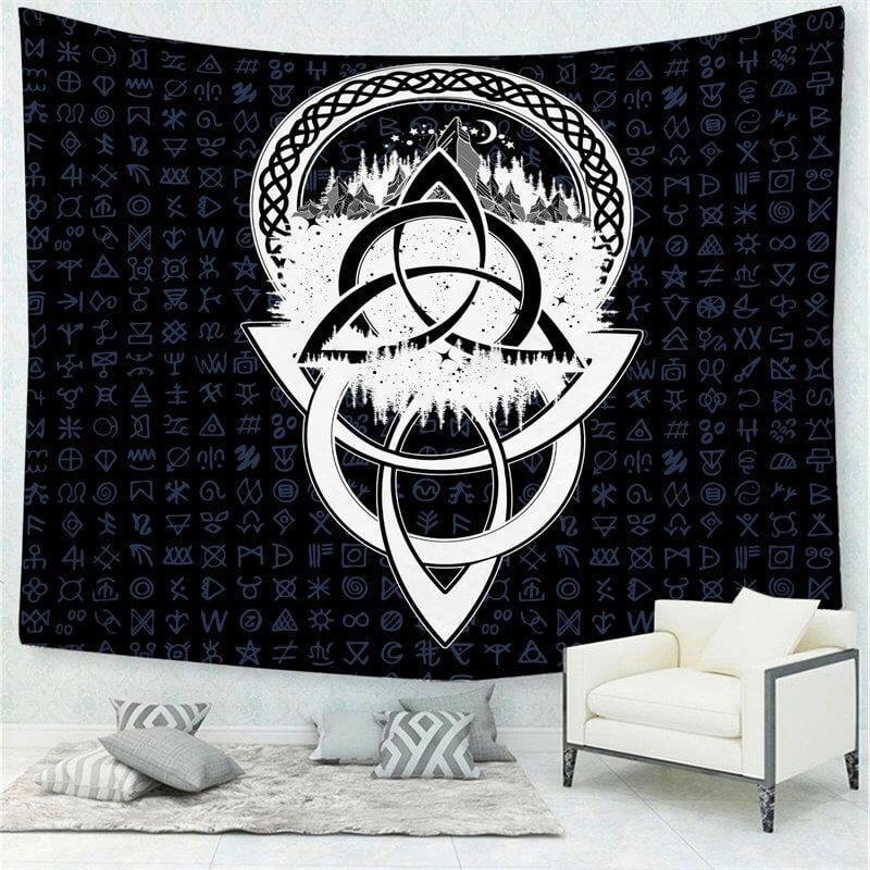 Lofaris Black And White Abstract Room Decoration Wall Tapestry