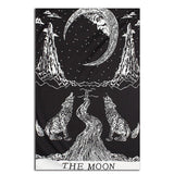Load image into Gallery viewer, Lofaris Black And White Animal Mountain Moon Wall Tapestry