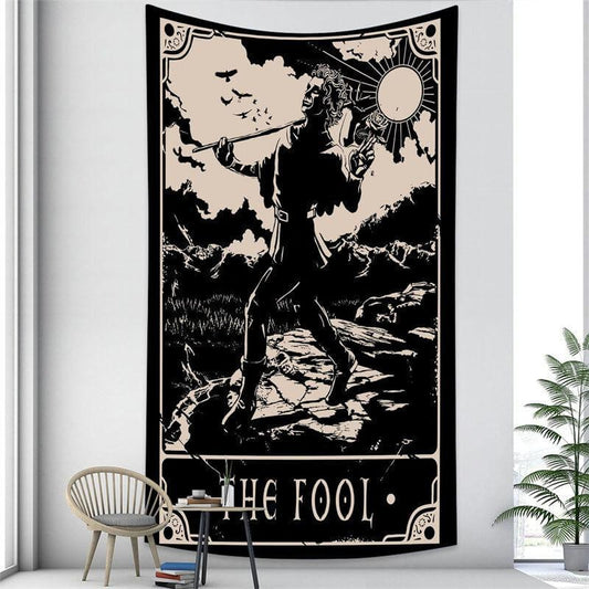 Lofaris Black And White Bohemian Room Decoration Wall Tapestry