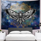 Load image into Gallery viewer, Lofaris Black And White Butterfly Mandala Family Wall Tapestry