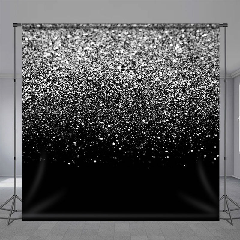 Lofaris Black And White Cold Winter Night Backdrop For Party