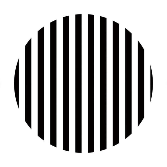 Lofaris Black And White Lins Simple Round Baby Shower Backdrop