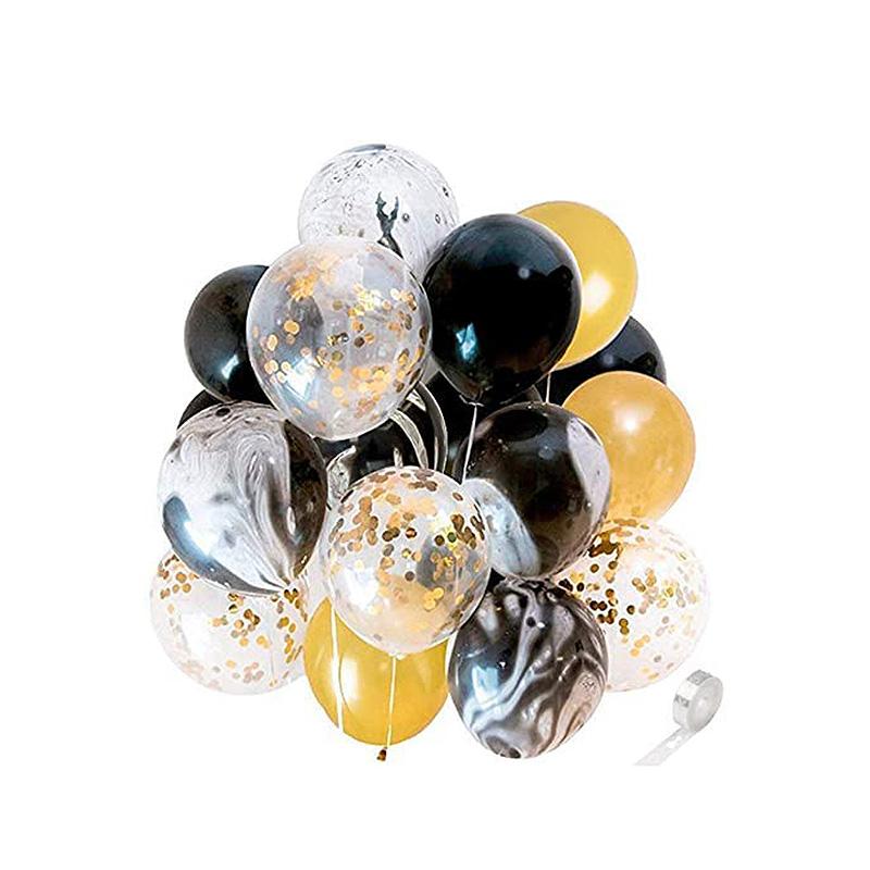 Lofaris Black DIY 50 Pack Balloon Arch Kit | Party Decorations - Gold
