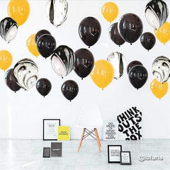 Lofaris Black DIY 50 Pack Balloon Arch Kit | Party Decorations - Gold