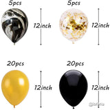 Load image into Gallery viewer, Lofaris Black DIY 50 Pack Balloon Arch Kit | Party Decorations - Gold