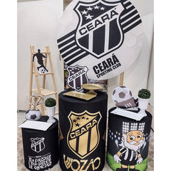 Lofaris Black White Ceara Sporting Club Circle Backdrop Kit