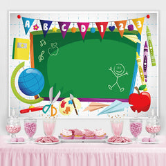 Lofaris Blackboard Classroom for Kids Backdrop Photoshoot