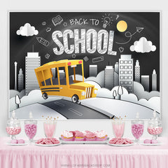 Lofaris Blackboard Pattern Back To School Backdrop For Students