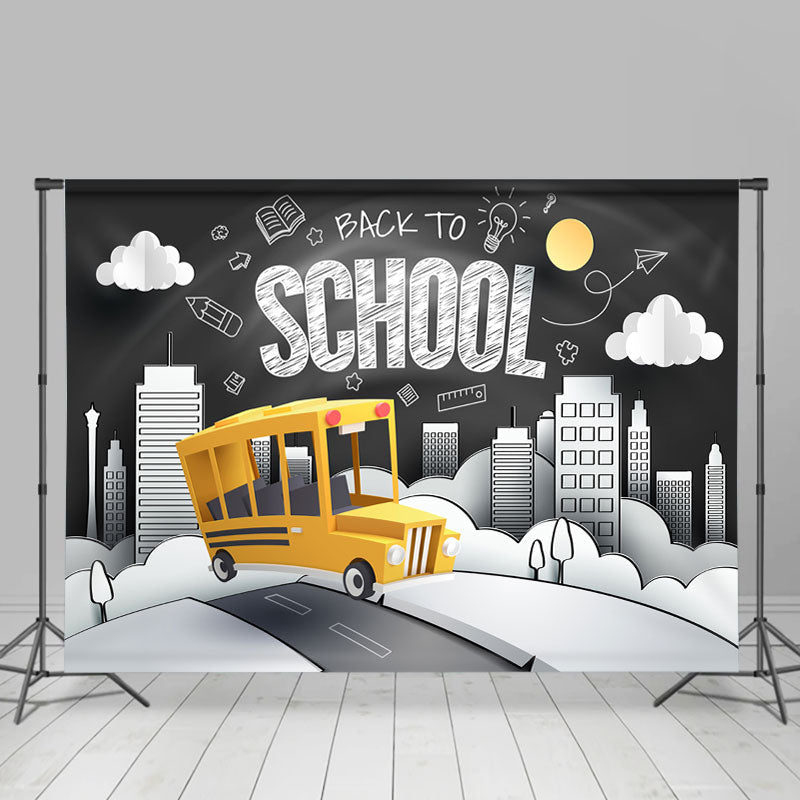 Lofaris Blackboard Pattern Back To School Backdrop For Students