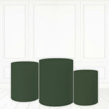 Load image into Gallery viewer, Lofaris Blackish Green Cake Table Cover Printed Fabric Pillar