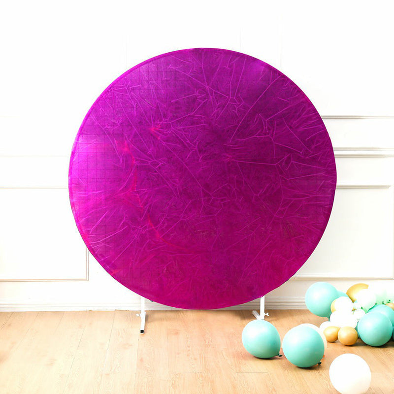 Lofaris Bling Round Metallic Backdrop Various Designs For Events Decoration