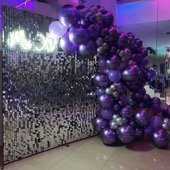 Lofaris Bling Shimmer Wall Backdrop Panels Easy Set Party Favor For Birthday Wedding Bridal Shower