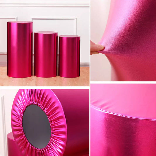 Lofaris Bling Solid Color Stretchy Spandex Cylinder Covers
