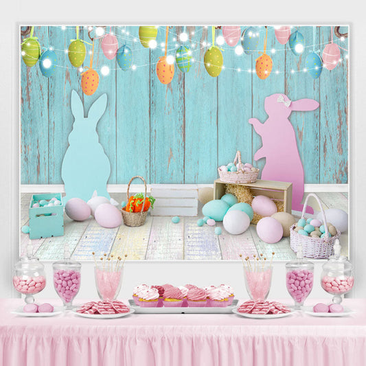Lofaris Blue Boy Or Pink Girl Wooden Theme Baby Shower Backdrop